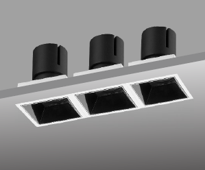 [LV-INT-SDL093] Triple Square Downlight, 9W*3 (Recessed, Lighting Control type On/Off, CCT 3000K, Beam Angle 15°, IP20, None)
