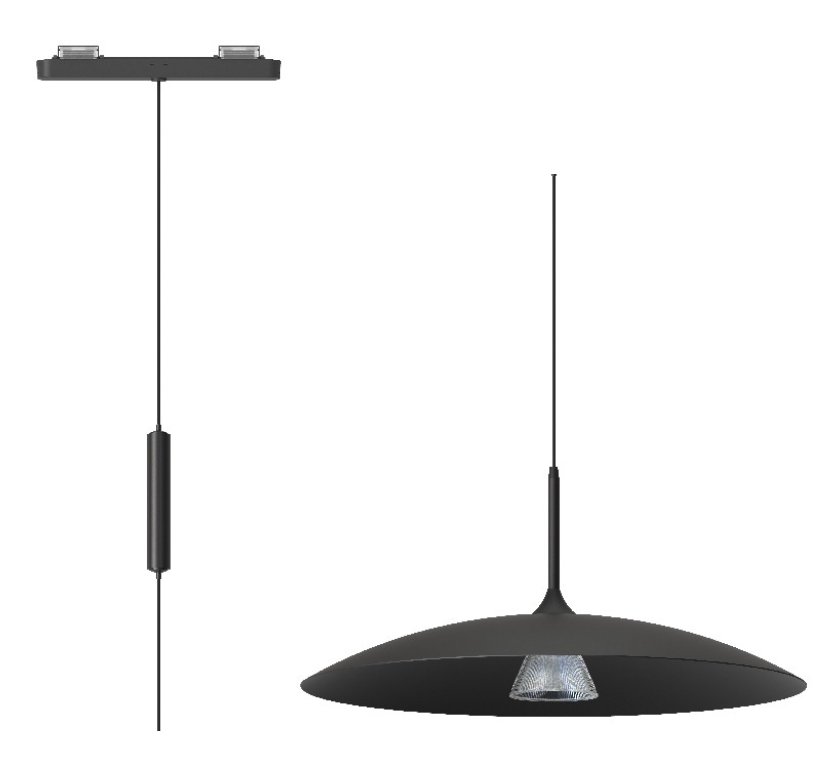 [LV-INT-WBPDHB06] Weave Belt Pendant Decorative High Bay, L:1200mm, 6W (Lighting Control type On/Off, CCT 2700K, Beam Angle 15°, white)