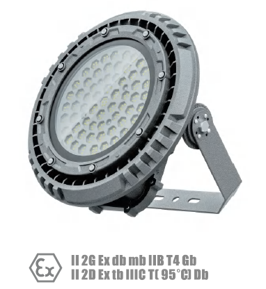 Explosion-Proof Round Flood Light, 100W, D:356mm