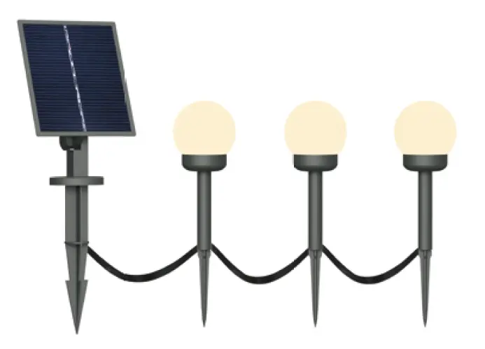 [LV-GRN-SSS03] Solar Spike Spheres, 3W, 8Hrs Working Time (CCT 3000K)