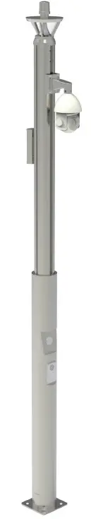 [LV-AIO-CSPL45] Classic Smart Pole Light, 45W, 4m (CCT 3000K, None)
