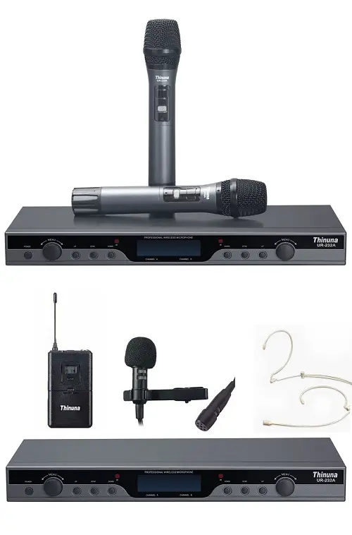 Thinuna UR-232A Dual channel UHF wireless microphone