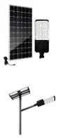 [LV-GRN-SSLS100.120] Solar Street Light Split 120LM/W, 100W, 12Hrs Working Time (6 Hours @ 80% + 6 Hours @40%)