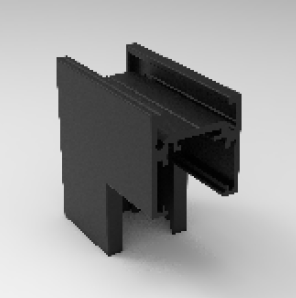 [LV-INT-SMT10LV] Surface / Pendant Magnetic Track 10mm L Shape Vertical Accessory