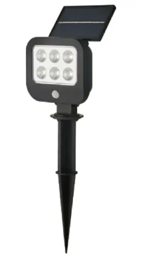 Solar Spike Mini Flood, 1.5W, 8Hrs Working Time, 80*30 Seconds on Detection