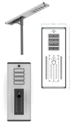 [LV-GRN-SSLA100.120] Solar Street Light AIO 120LM/W, 100W, 12Hrs Working Time (6 Hours @ 80% + 6 Hours @40%)